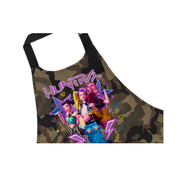 Huntrix K-pop series, Ποδιά Σεφ με τσέπες, Βαμβακερή, Camouflage (ΕΝΗΛΙΚΩΝ, 100% COTTON)
