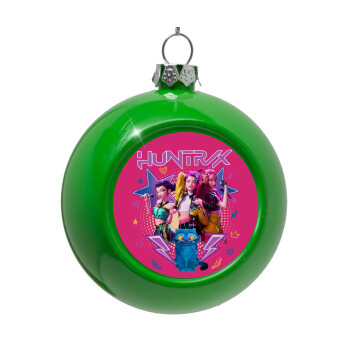 Huntrix K-pop series, Στολίδι Χριστουγεννιάτικη μπάλα δένδρου Πράσινο 8cm