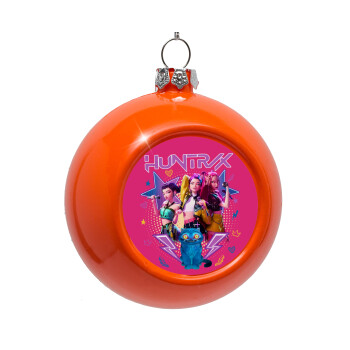 Huntrix K-pop series, Στολίδι Χριστουγεννιάτικη μπάλα δένδρου Πορτοκαλί 8cm