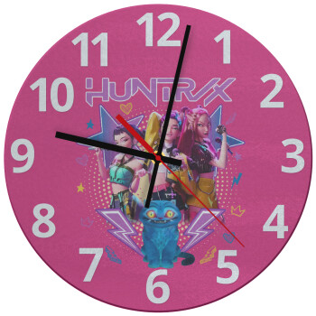 Huntrix K-pop series, Ρολόι τοίχου γυάλινο (30cm)