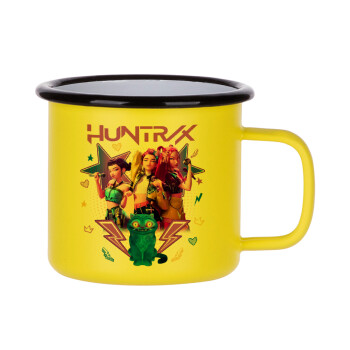 Huntrix K-pop series, Κούπα Μεταλλική εμαγιέ ΜΑΤ Κίτρινη 360ml