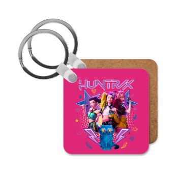 Huntrix K-pop series, Μπρελόκ Ξύλινο τετράγωνο MDF