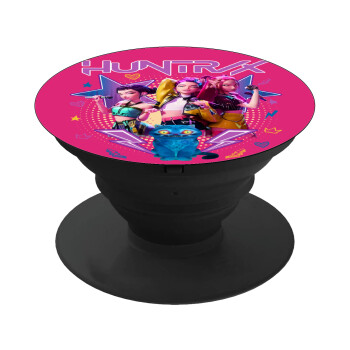 Huntrix K-pop series, Phone Holders Stand  Black Hand-held Mobile Phone Holder