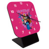 Quartz Wooden table clock with hands (10cm)
