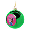 Green Christmas tree ornament ball 8cm