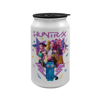 Huntrix K-pop series, Κούπα ταξιδιού μεταλλική με καπάκι (tin-can) 500ml