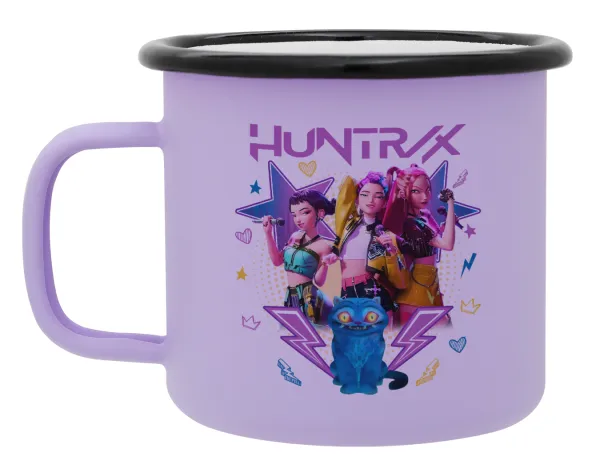 Huntrix K-pop series — Metal enamel mug, matte light pastel purple, 360ml