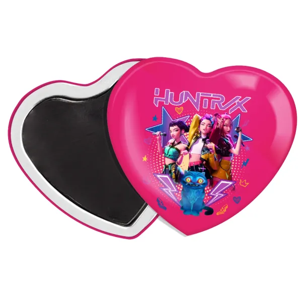 Huntrix K-pop series — Μαγνητάκι καρδιά (57x52mm)