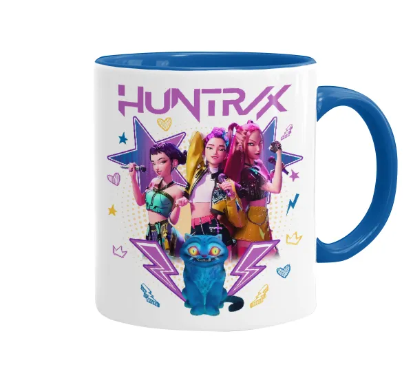 Huntrix K-pop series — Κούπα χρωματιστή μπλε, κεραμική, 330ml