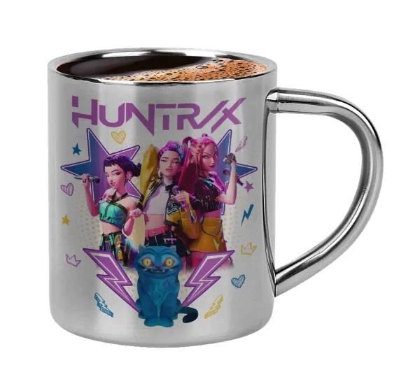 Huntrix K-pop series — Double-wall metal cup for espresso (220ml)