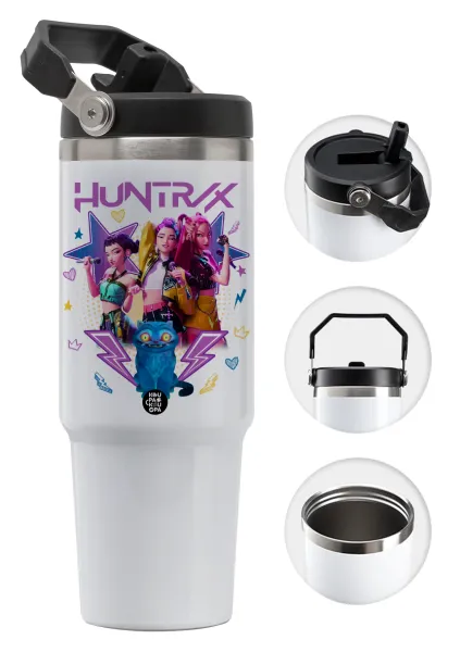 Huntrix K-pop series — Θερμός Ανοξείδωτο 30oz με χερούλι