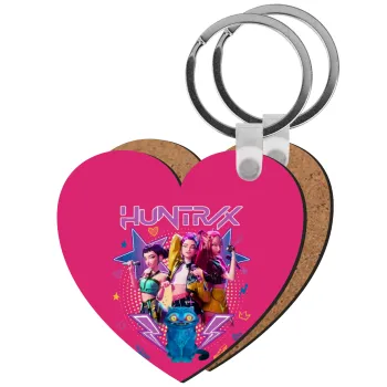 Huntrix K-pop series, Μπρελόκ Ξύλινο καρδιά MDF