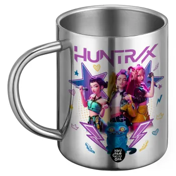 Huntrix K-pop series, Ανοξείδωτη Μεταλλική Κούπα 450ml - Διπλού Τοιχώματος