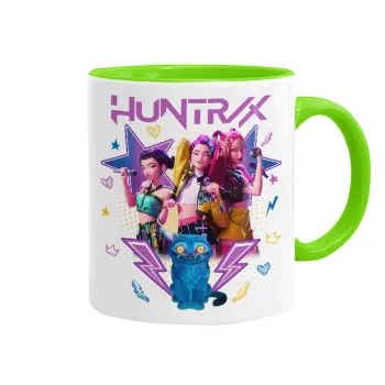 Huntrix K-pop series, Mug colored light green, ceramic, 330ml