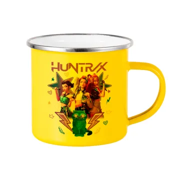 Huntrix K-pop series, Κούπα Μεταλλική εμαγιέ Κίτρινη 360ml