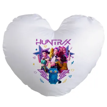 Huntrix K-pop series, Μαξιλάρι καναπέ καρδιά 40x40cm περιέχεται το  γέμισμα