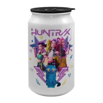 Huntrix K-pop series, Κούπα ταξιδιού μεταλλική με καπάκι (tin-can) 500ml