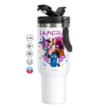 Huntrix K-pop series, Mega Tumbler με καπάκι, διπλού τοιχώματος (θερμό) 1,2L