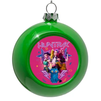 Huntrix K-pop series, Green Christmas tree ornament bauble 8cm