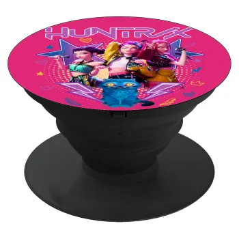 Huntrix K-pop series, Phone Holders Stand  Black Hand-held Mobile Phone Holder