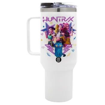 Huntrix K-pop series, Mega Tumbler με καπάκι, διπλού τοιχώματος (θερμό) 1,2L