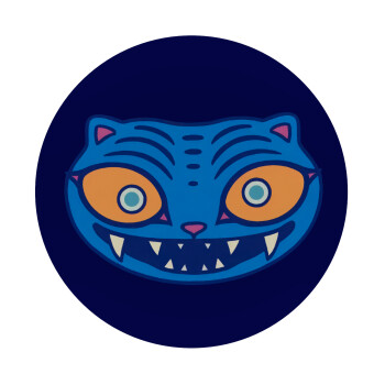 Huntrix Derpy the blue tiger, Mousepad Round 20cm