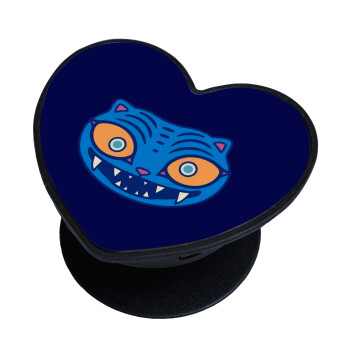 Huntrix Derpy the blue tiger, Phone Holders Stand  καρδιά Μαύρο Βάση Στήριξης Κινητού στο Χέρι