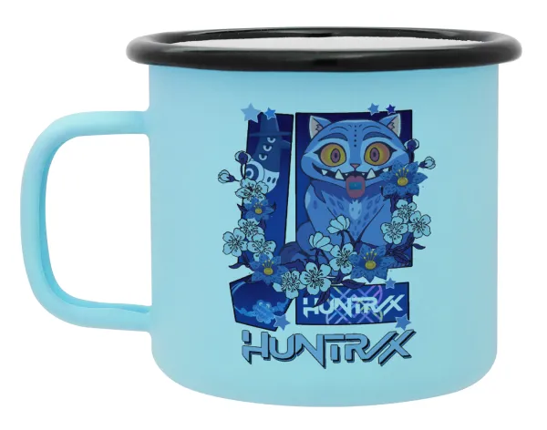 Huntrix Derpy the blue tiger — Κούπα Μεταλλική εμαγιέ ΜΑΤ σιέλ 360ml