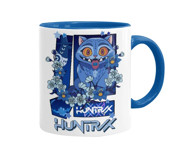Huntrix Derpy the blue tiger — Mug colored blue, ceramic, 330ml