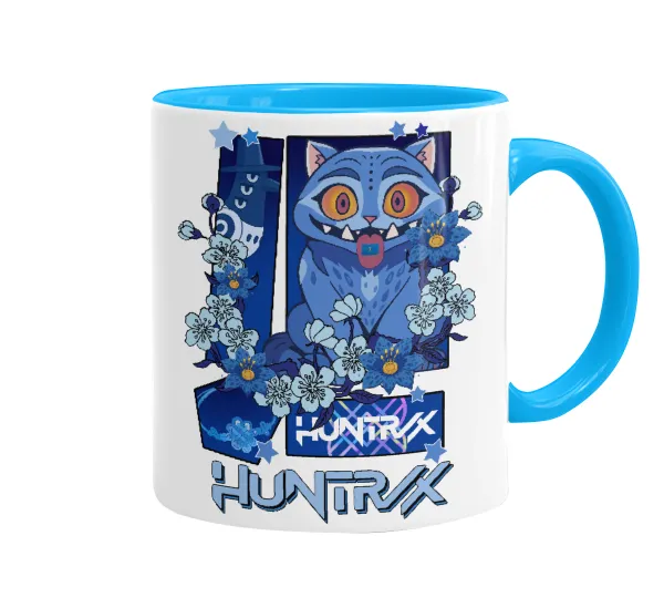 Huntrix Derpy the blue tiger — Κούπα χρωματιστή γαλάζια, κεραμική, 330ml