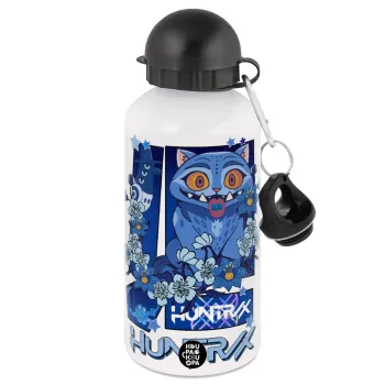 Huntrix Derpy the blue tiger, Μεταλλικό παγούρι νερού, Λευκό, αλουμινίου 500ml