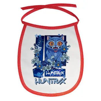 Huntrix Derpy the blue tiger, Σαλιάρα μωρού αλέκιαστη με κορδόνι Κόκκινη