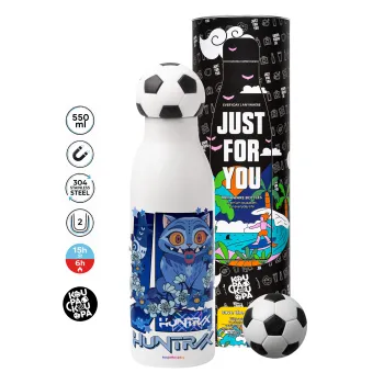 Huntrix Derpy the blue tiger, Soccer Metal mug thermos, double wall, 550ml