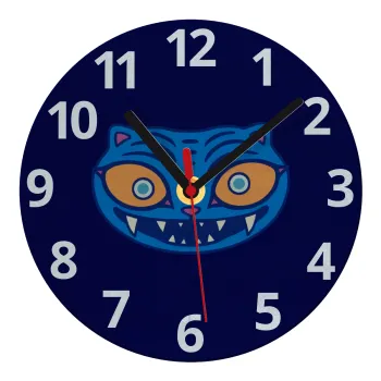 Huntrix Derpy the blue tiger, Ρολόι τοίχου γυάλινο (20cm)