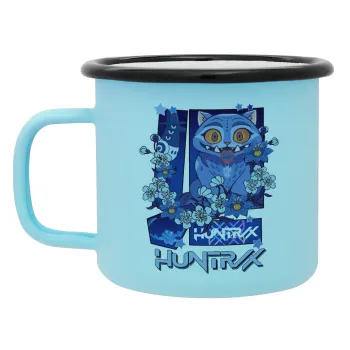 Huntrix Derpy the blue tiger, Κούπα Μεταλλική εμαγιέ ΜΑΤ σιέλ 360ml