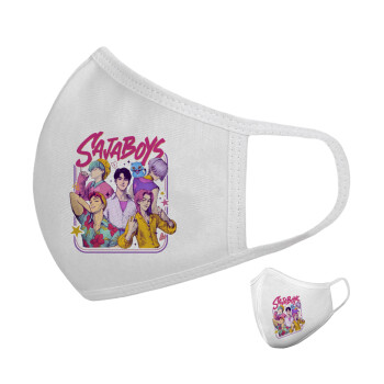 Huntrix Saja Boys, Μάσκα υφασμάτινη υψηλής άνεσης παιδική (Δώρο πλαστική θήκη)