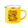 Yellow Enamel Metallic Cup 360ml