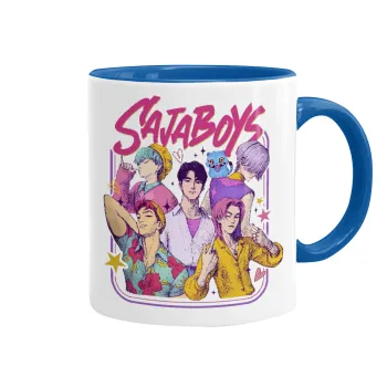 Huntrix Saja Boys, Mug colored blue, ceramic, 330ml