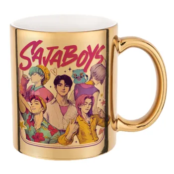 Huntrix Saja Boys, Mug ceramic, gold mirror, 330ml