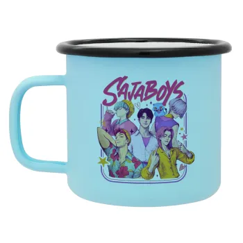 Huntrix Saja Boys, Κούπα Μεταλλική εμαγιέ ΜΑΤ σιέλ 360ml