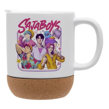 Huntrix Saja Boys, Ceramic coffee mug Cork (MAT), 330ml