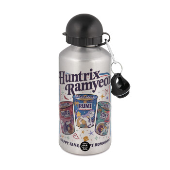 Ramyeon Huntrix, Μεταλλικό παγούρι νερού, Ασημένιο, αλουμινίου 500ml