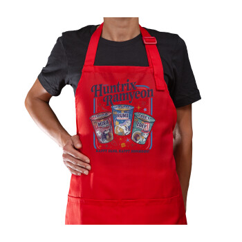 Ramyeon Huntrix, Ποδιά Μακριά Σεφ ολόσωμη με τσέπες Κόκκινη (ΕΝΗΛΙΚΩΝ)