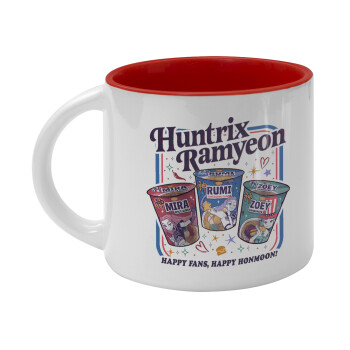 Ramyeon Huntrix, Κούπα κεραμική 400ml Λευκή/Κόκκινη