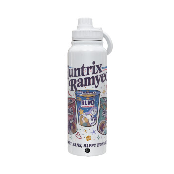 Ramyeon Huntrix, 1L Stainless Steel Thermal Bottle with Phone Holder & Double Wall Insulation