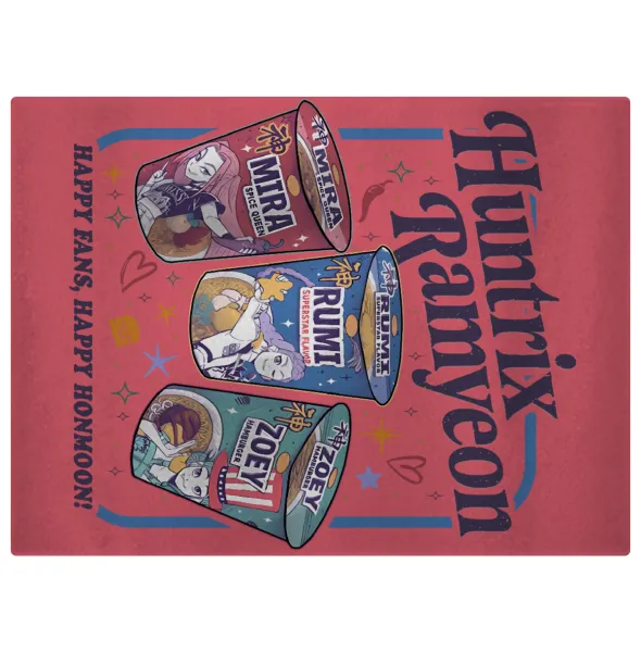 Ramyeon Huntrix — Επιφάνεια κοπής γυάλινη (38x28cm)