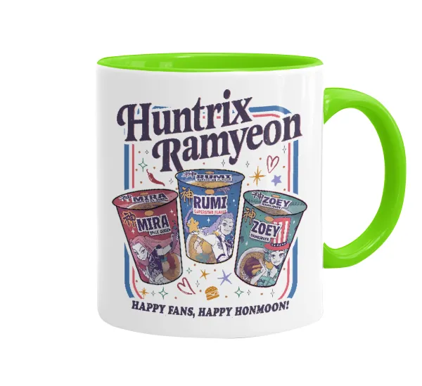 Ramyeon Huntrix — Mug colored light green, ceramic, 330ml