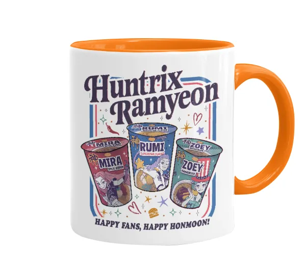 Ramyeon Huntrix — Κούπα χρωματιστή πορτοκαλί, κεραμική, 330ml