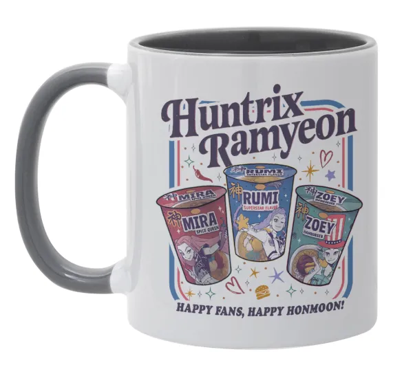 Ramyeon Huntrix — Κούπα χρωματιστή γκρι, κεραμική, 330ml