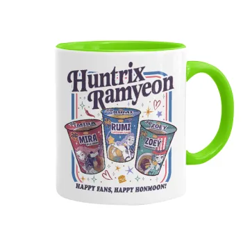 Ramyeon Huntrix, Mug colored light green, ceramic, 330ml